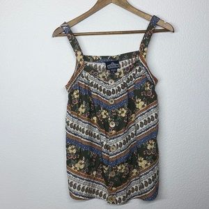 Boho tank top, small